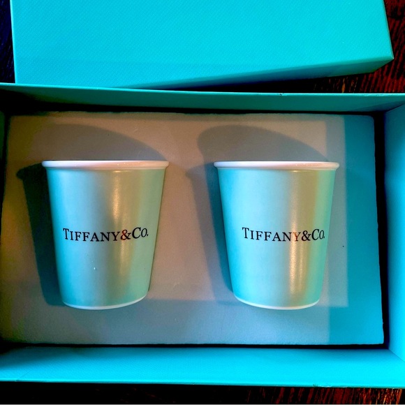 Tiffany & Co. Bone China Coffee Cups